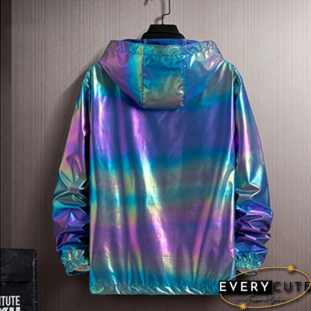 Unisex UV Protect Waterproof Windbreaker Zipper Jacket Hoodie Outwear Coat