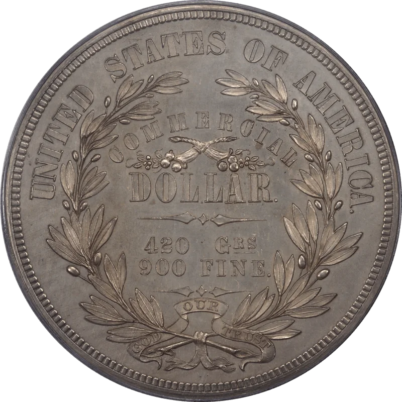1872 T$1 PF Commercial Dollar