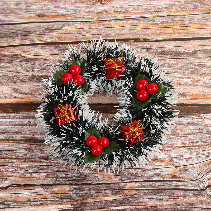 Christmas Wreath Decoration 12cm Mini Tree Ornaments