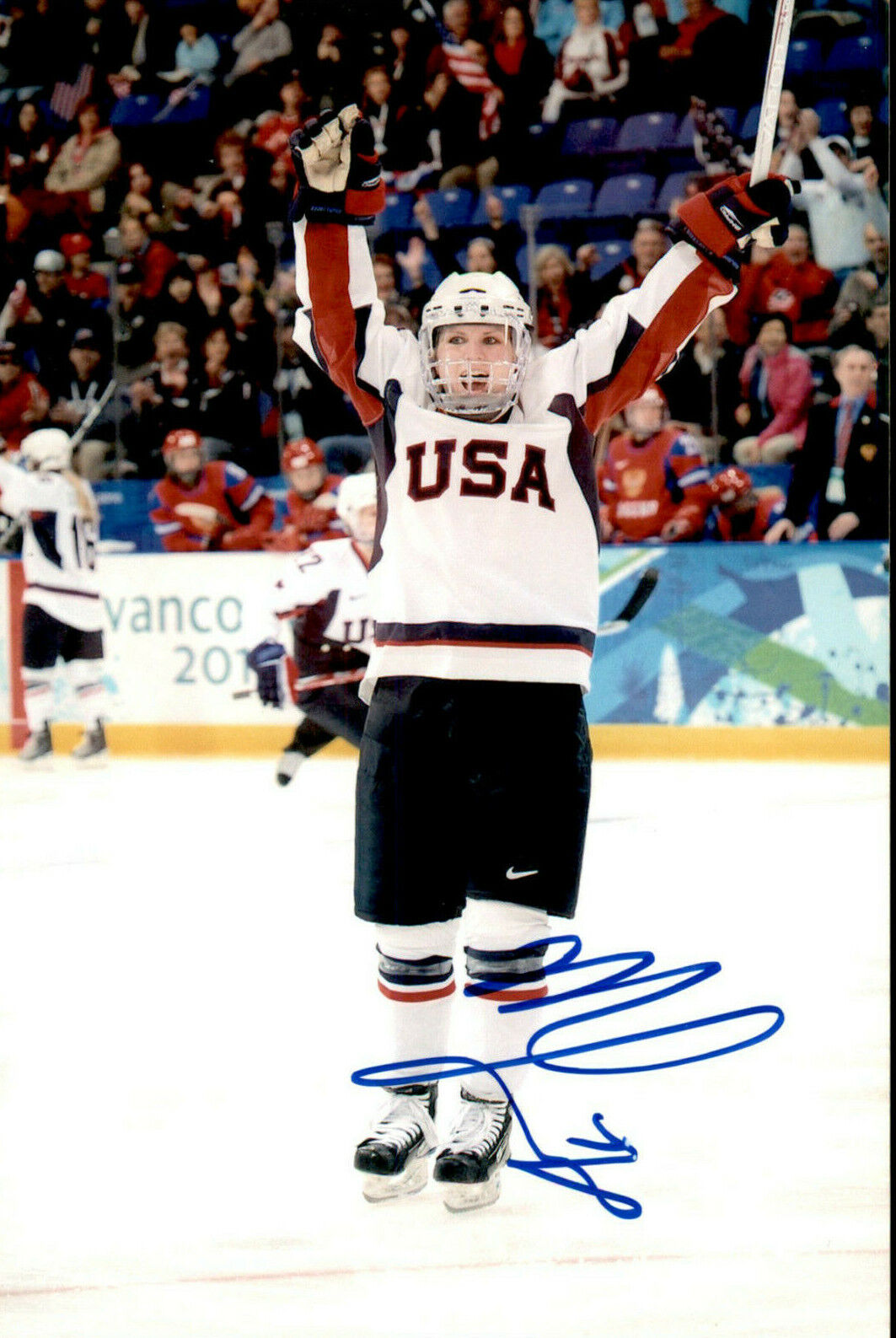 Monique Lamoureux SIGNED autographed 4x6 Photo Poster painting Women's Hockey TEAM USA