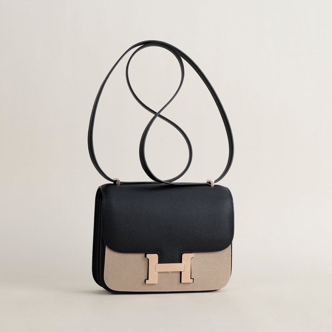 Constance 18CM Epsom 89 Noir RGHW