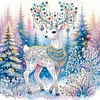 Christmas Elk - Diamond Painting - Full Round Drill (Canvas|30*30cm)