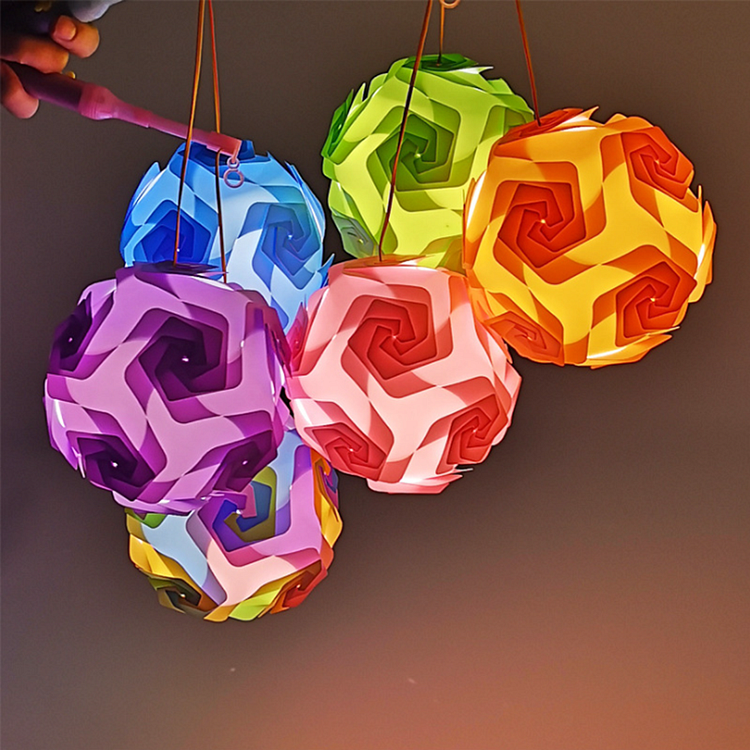 Creative Puzzle Lamp Ball - DIY Modern Night Light Room Decor Night Light Shade Kit - Appledas