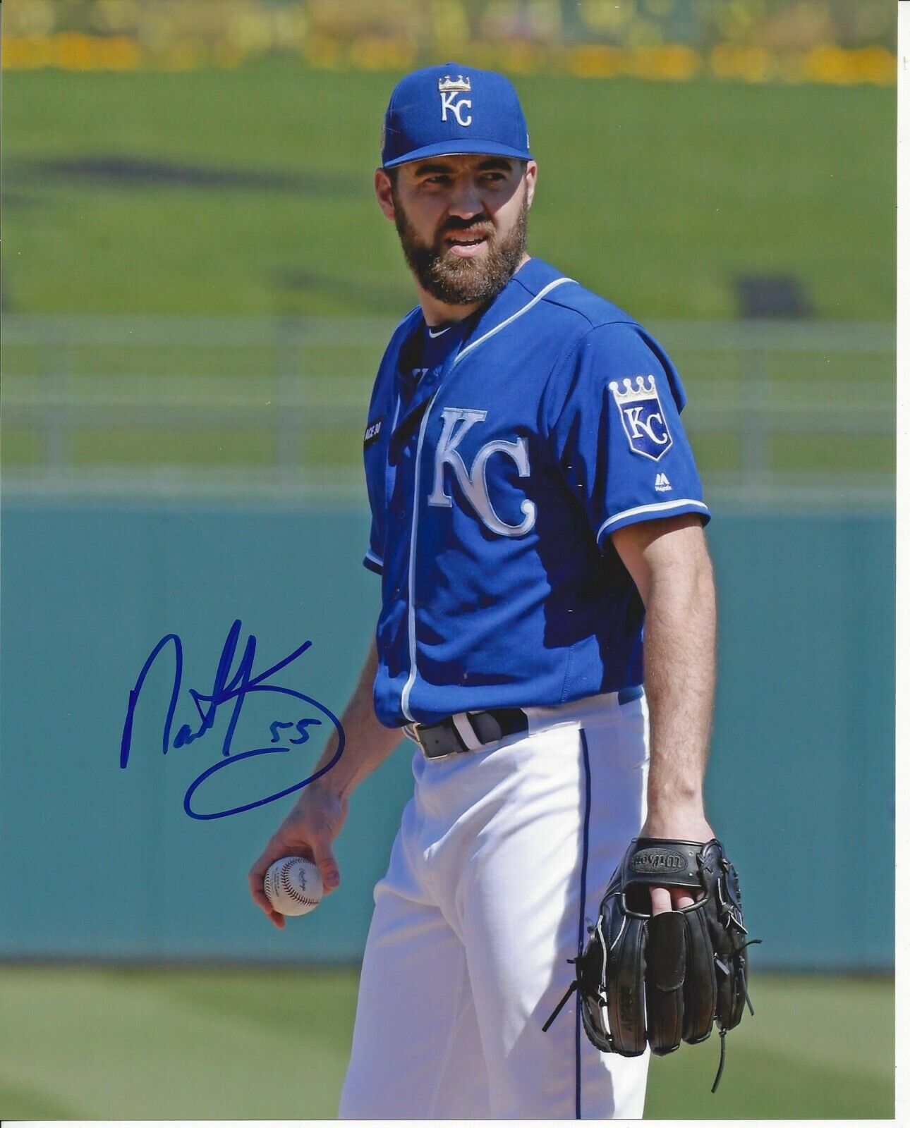 Nathan Karns autographed 8x10 Kansas City Royals#S1123