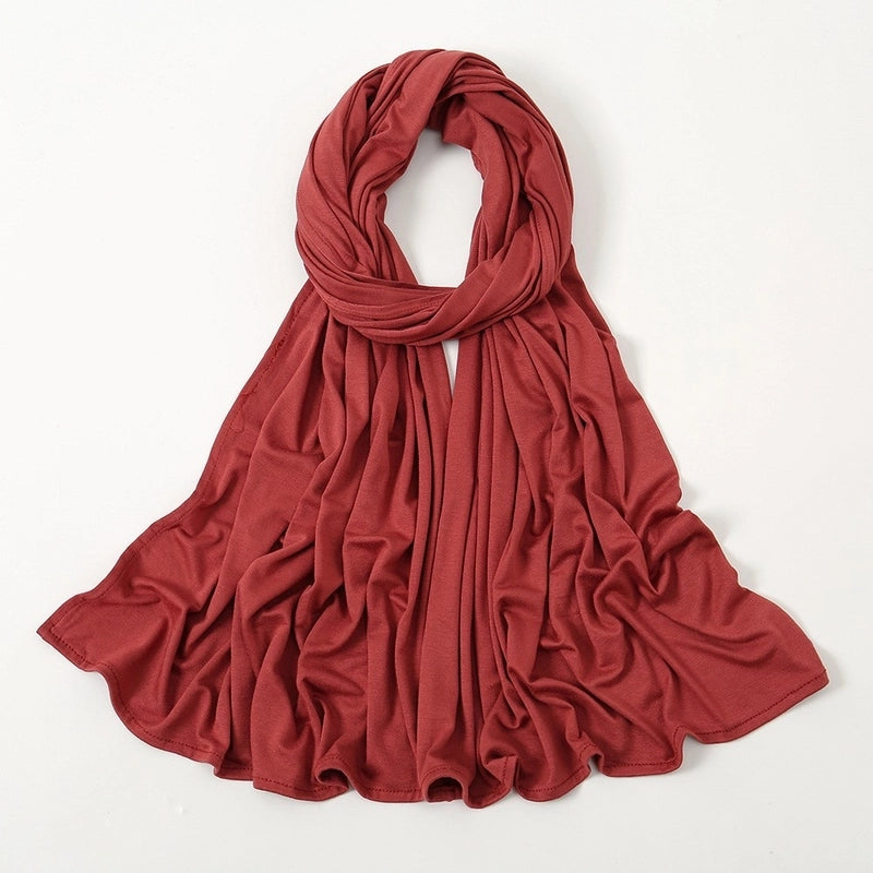 Hot New Solid Color Mercerized Cotton Jersey Scarf Soft Scarf Spot