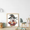 Halloween Bunny-14CT Stamped Cross Stitch 20*22cm/7.87*8.66in