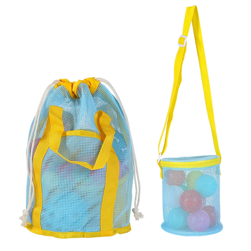 New Color Matching Children’s Toy Bag Shell Storage Bag Travel Beach Bag Hollow Transparent Beach Bag