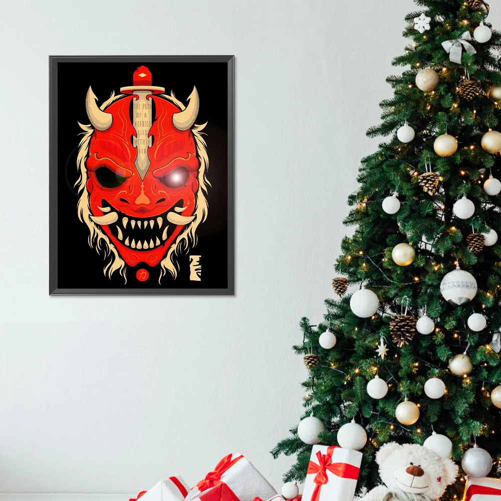 Full Round Diamond Painting 30*40cm - Ghost Face