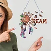 DIY Acrylic Special Shape Diamond Painting Dreamcatcher Letter Ornaments Hanging Kit