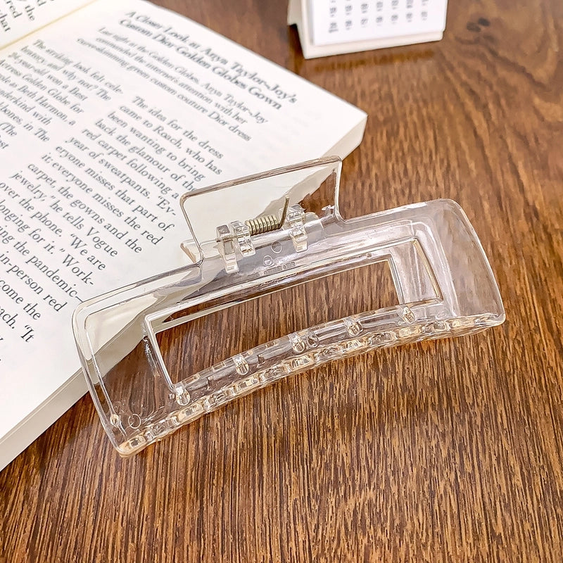 Minimalist Solid Color Arylic Hair Claws