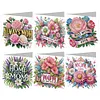 uk.everydayedeals 6Pcs DIY Diamond Painting Greeting Card - Flowers