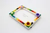 Sunflower DIY Building Block Photo Frame Kit,Creative Handmade Assembled Photo Frame Handmade Craft Gift Home Tabletop Display Decor
