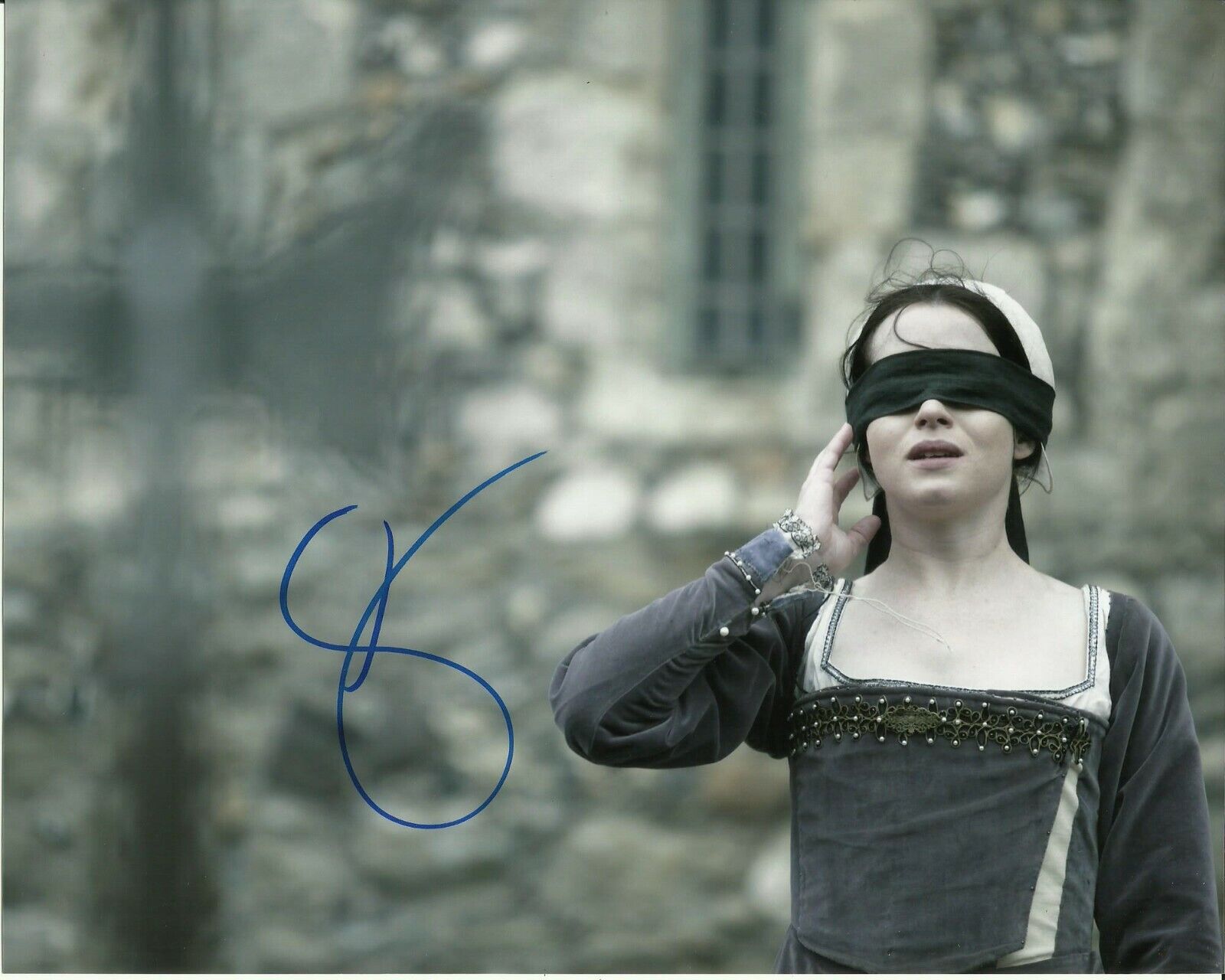 CLAIRE FOY SIGNED WOLF HALL Photo Poster painting UACC REG 242 FILM AUTOGRAPHS (3)