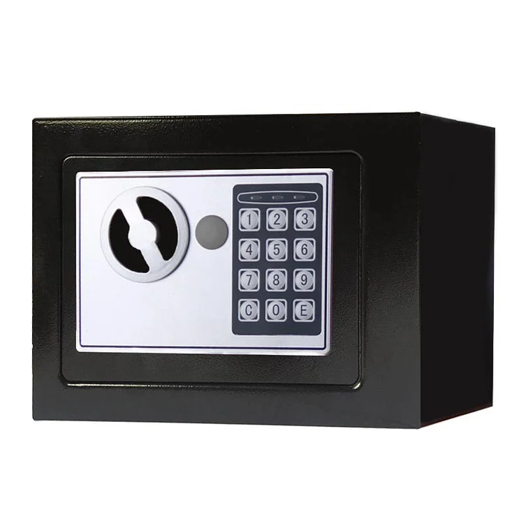 Digital Security Alarm Household Mini Safety Box Drop Cash Safe Box Jewelry Home Office Wall Type Security Alarm Box Anti-theft