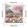 >SALE<5D DIY Partial Special Shaped Drill Diamond Painting Village Landscape 40x40cm