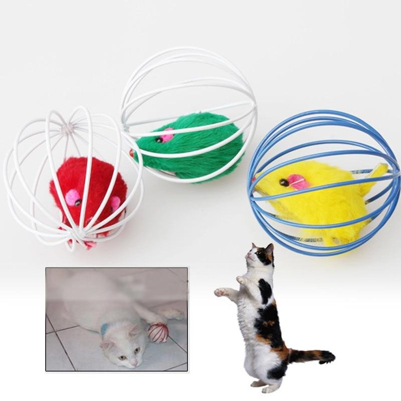 Hollow Ball Feather Cat Toys