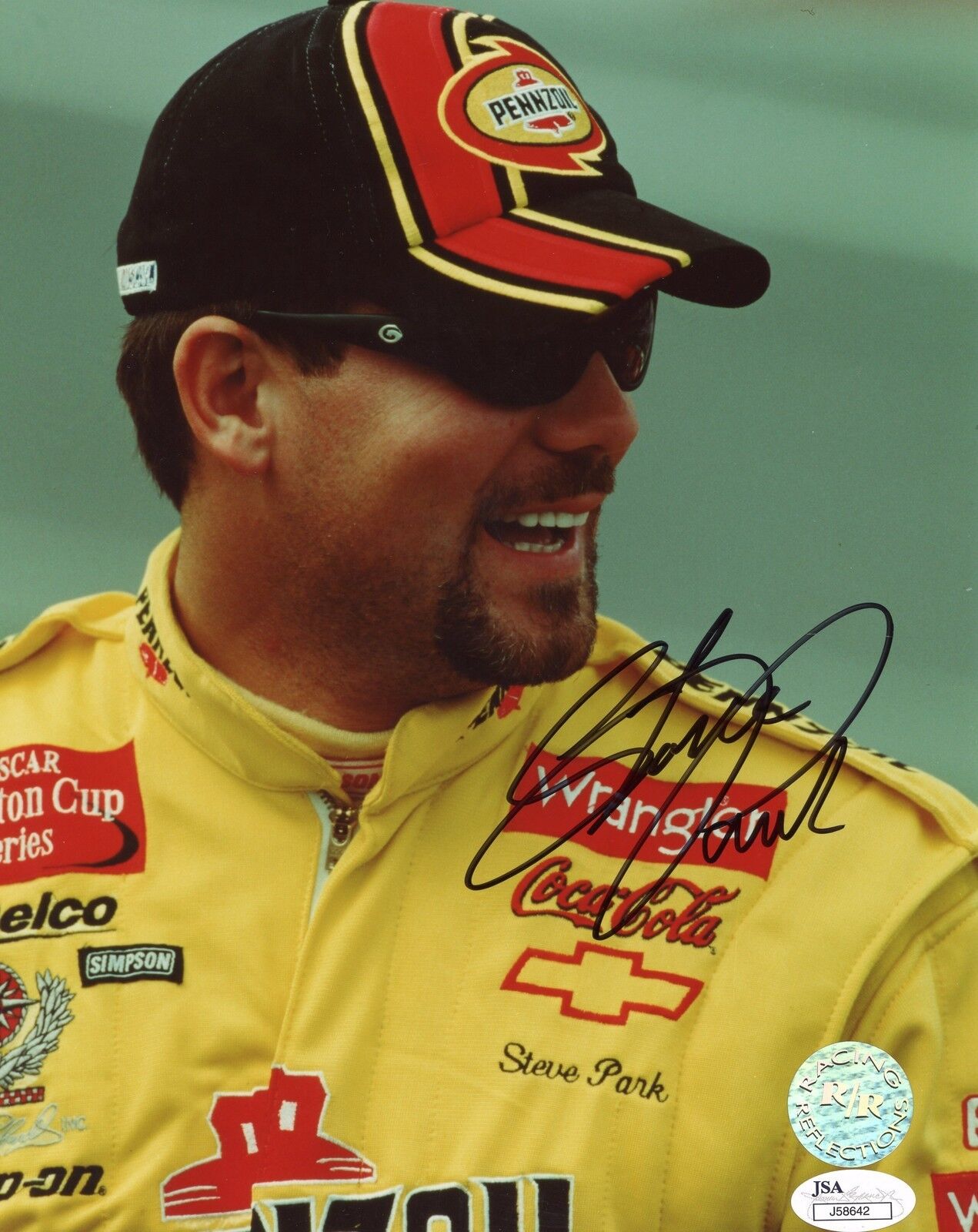 Steve Park 8x10 Photo Poster painting Signed Autographed Auto Authenticated COA NASCAR