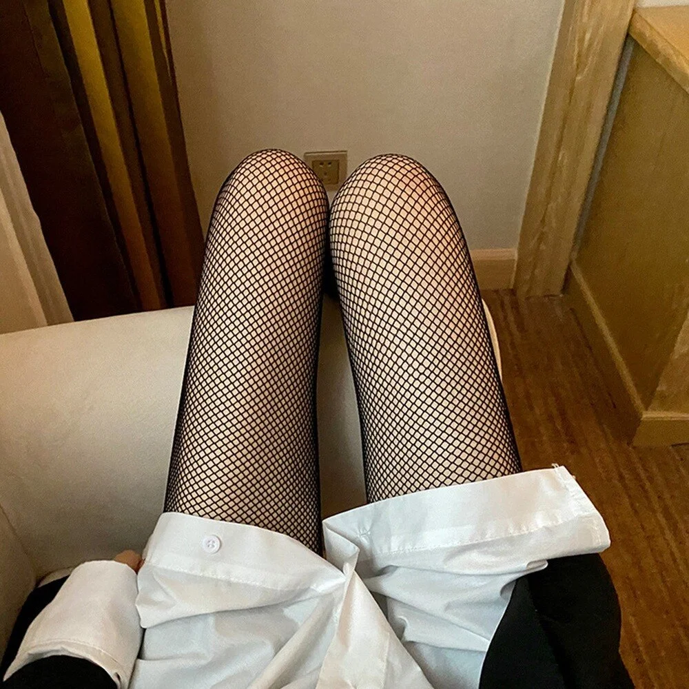 Billionm Selling Sexy Women's Long Fishnet Body Stockings Fish Net Pantyhose Mesh Nylon Tights Lingerie Skin Thigh High Waist Hosiery