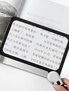 5x Portable Magnifier 48 LED Lights Dimmable Reading Magnifier for Books Reading