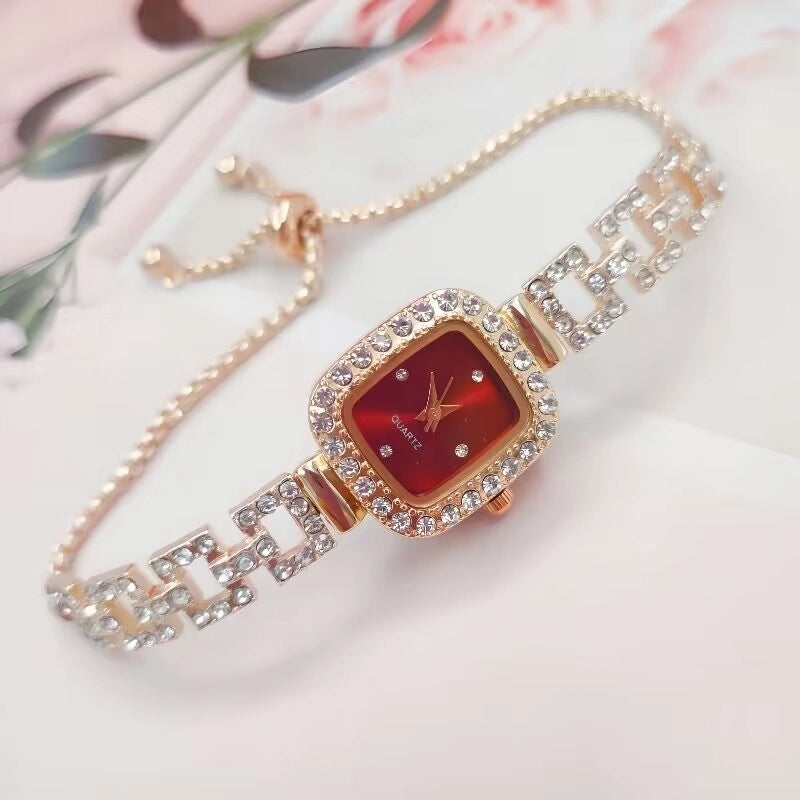 Elegant Luxurious Solid Color Telescopic Rope Quartz Watch Women’s Watches