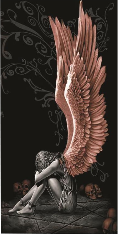 Decorative Painting Crying Girl Wings Posters for Wall Decor Aesthetic Room Decoration Poster Mural Home Decorations Art Print