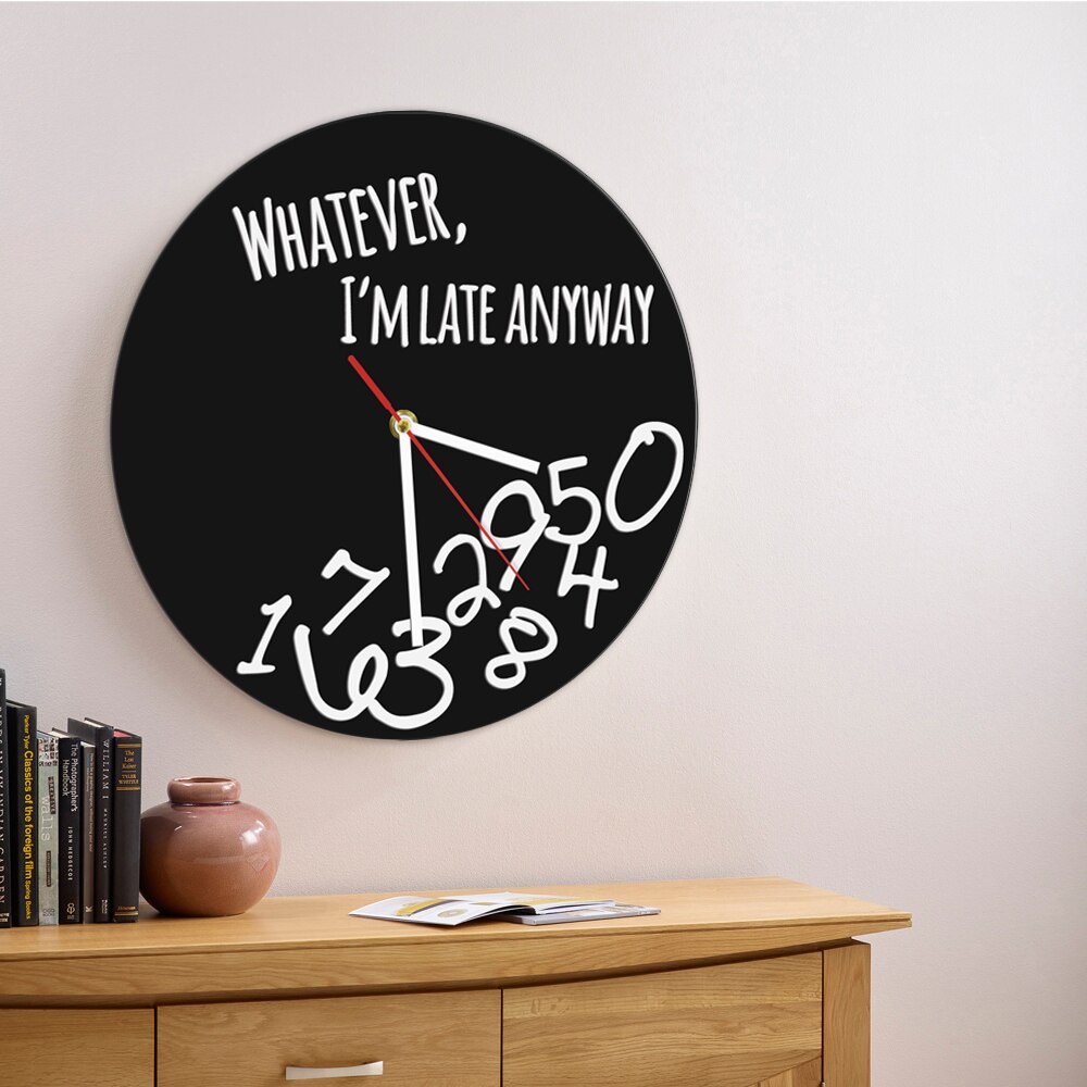 

Whatever Iconic - Frameless Acrylic Wall Clock, 501 Original