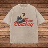 True Cowboy Graphic Print Washed T-shirt by Inlyline