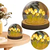 Artificial Tulip Flower Night Light Bedside Lamp LED Night Lamp Christmas Gifts