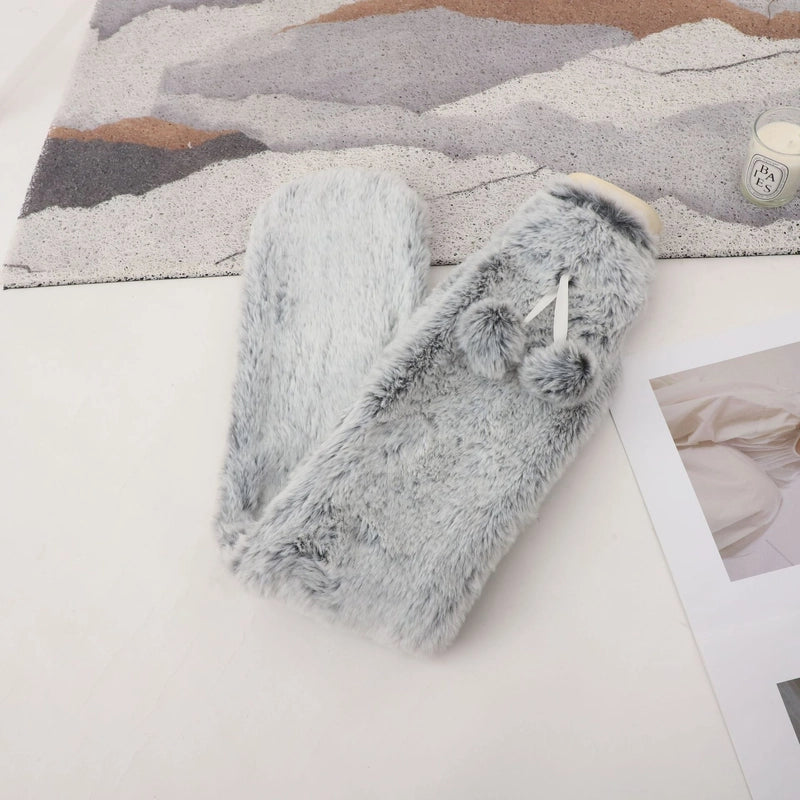 Hot Water Bag Spot BS Cartoon Warm Water Bag UK Christmas Plush Hand Warmer Long Water Filling Hot Water Bag