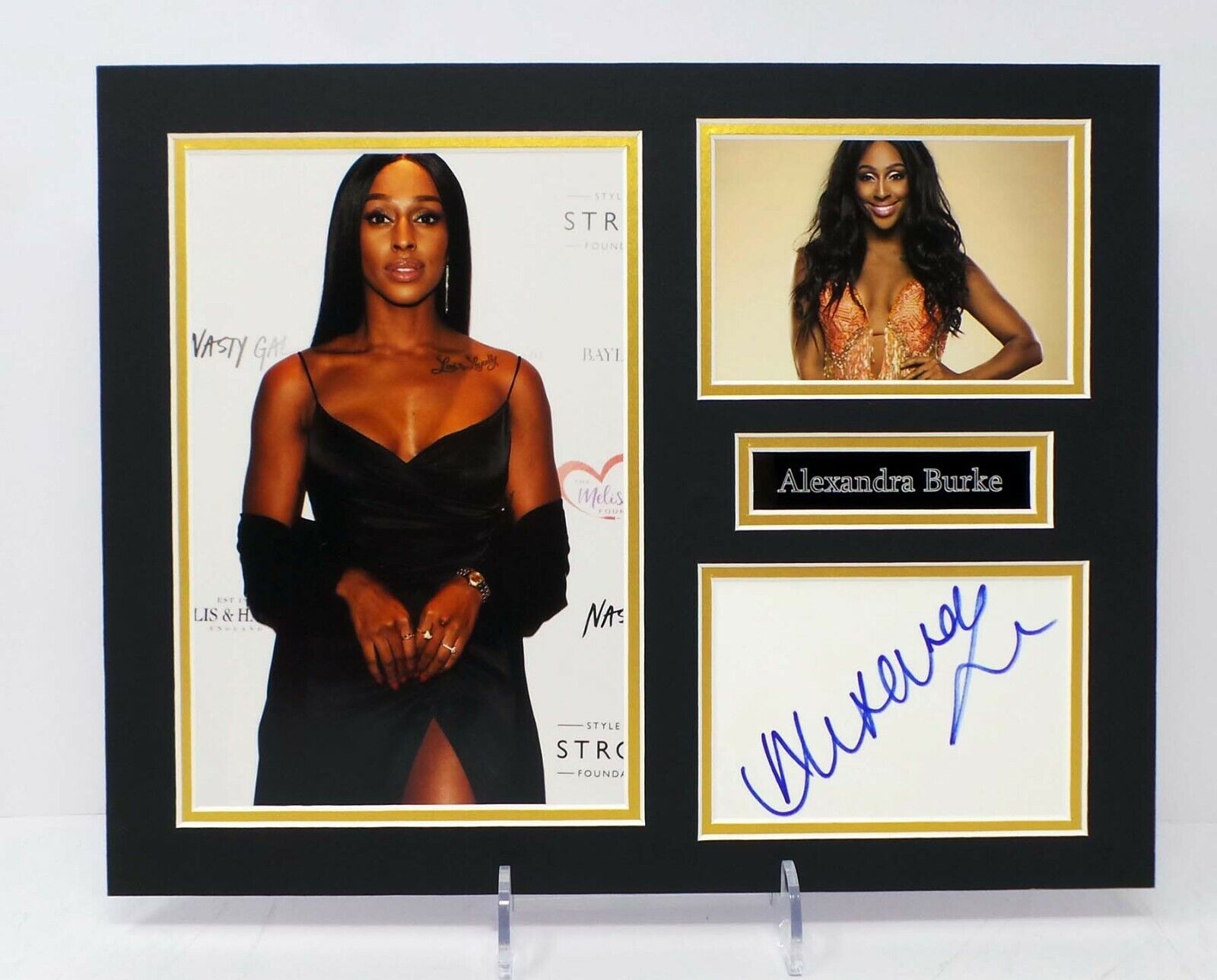 Alexandra BURKE X Factor Winner Singer Signed Mounted Photo Poster painting Display AFTAL RD COA