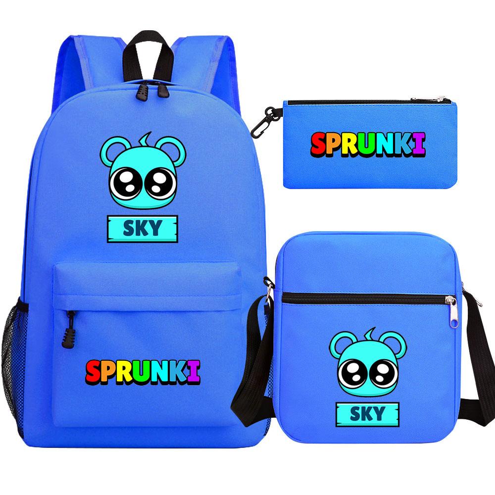 Mayoulove Sprunki Backpack Spacious Design with Fun Characters for School Adventures-Mayoulove