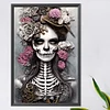 Skeleton Girl - Round AB Drills Diamond Painting(65*45cm)