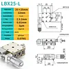Precision micro-adjustment XY axis displacement platform, stainless steel LBX/LBY-40/50/60/70/80/100 manual slide