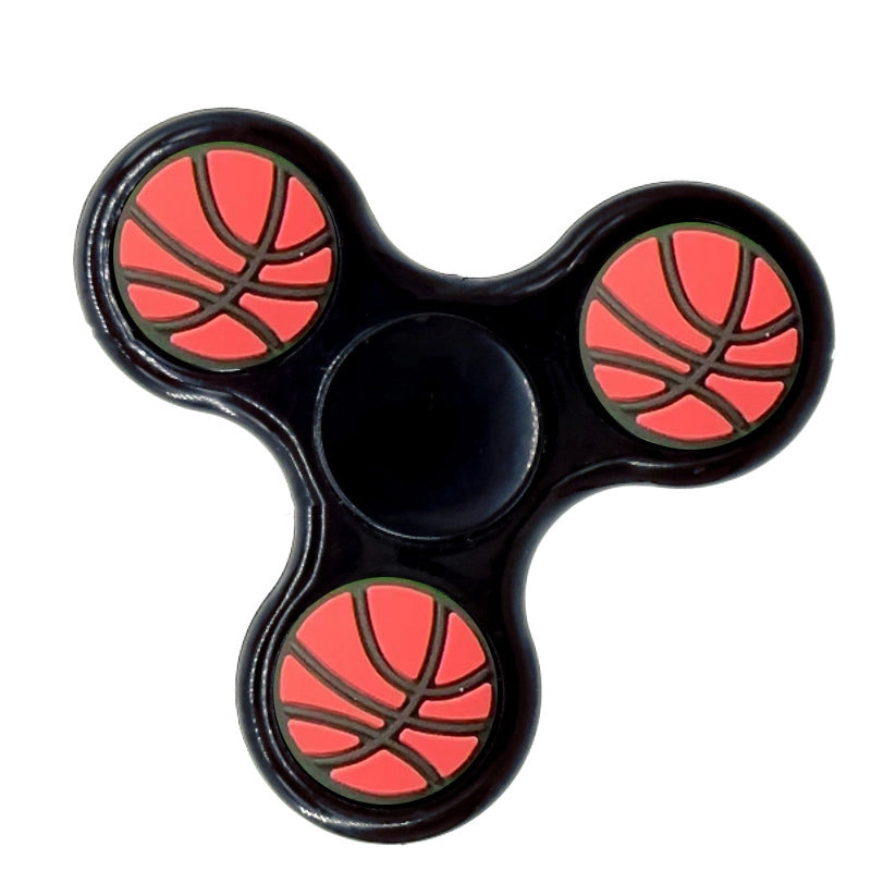 Fashion Solid Color Three-leaf Bracket Fingertip Gyro Toy