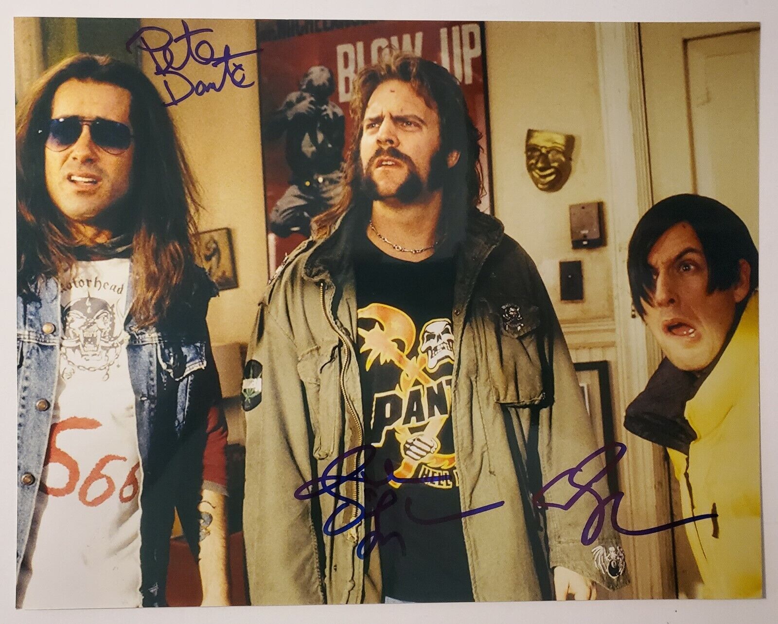 Adam Sandler Peter Dante + Loughran Signed Little Nicky 11x14 Metallic Photo Poster painting RAD