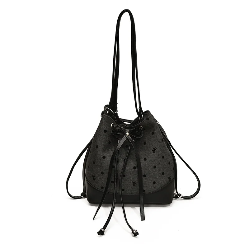 Pongl Pongl Backpack Female 2024 New Fashion Bag Multifunctional Backpack One Shoulder Slung Bucket Bag