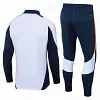 Joyfball 2024/2025 Kids Size Real Madrid Half-Pull Training Suit White Football Shirt 1:1 Thai Quality