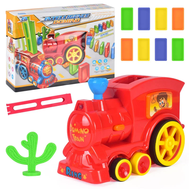 Domino Rally Electric Train Model Toy with Lights and Sound | IFYHOME