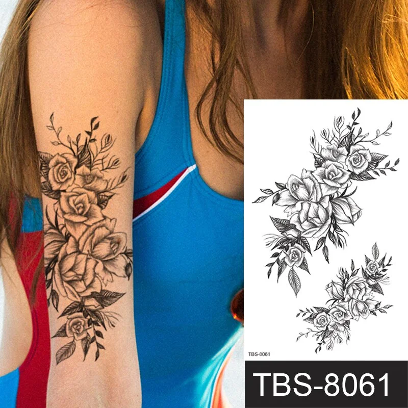 mandala temporary tattoo sticker lace black henna sex tattoo for woman under breast tattoo underboob sketches tattoo designs