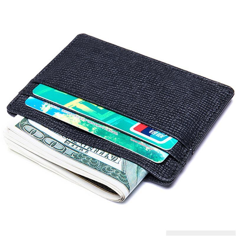 Casual Leather Solid Color Card Pack Change Purse