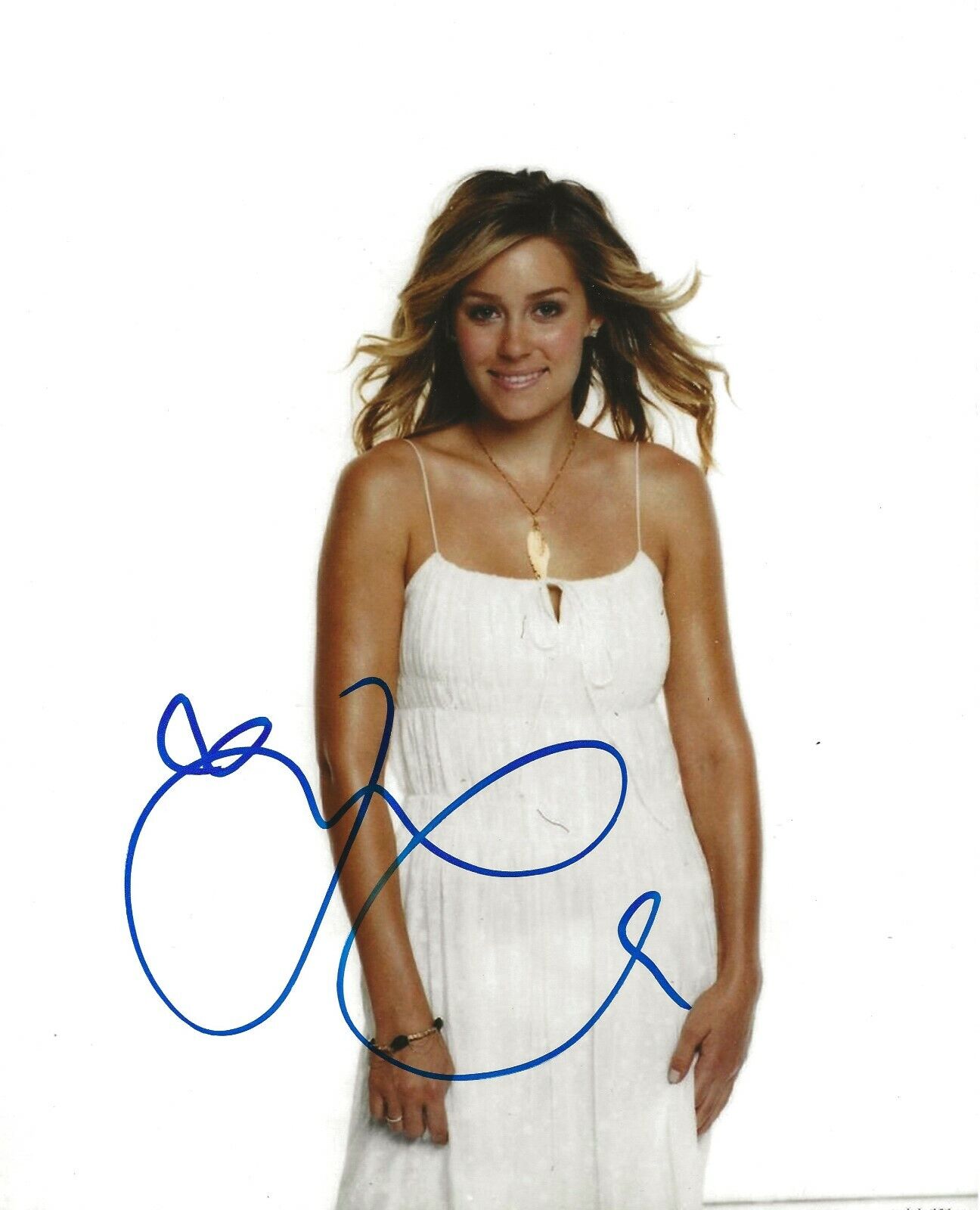 Lauren Conrad REAL hand SIGNED 8x10 Photo Poster painting COA The Hills w/ Proof