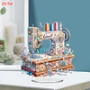 2D Flat Acrylic Stitch Machine DIY Desktop Diamond Art Kits for Adults Beginner