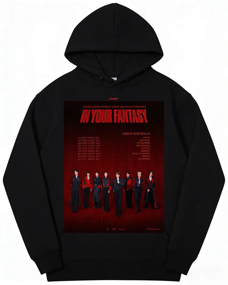 Ateez 2026 In Your Fantasy Tour Asia & Australia Printing Hoodie