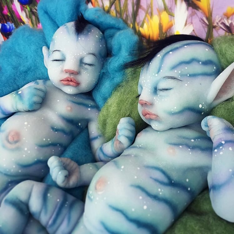  20'' Touch Real Handmade Silicone Reborn Newborn Baby Girl Dolls Avatar Twins Doll By Reborndollsshop® - Reborndollsshop®-Reborndollsshop®