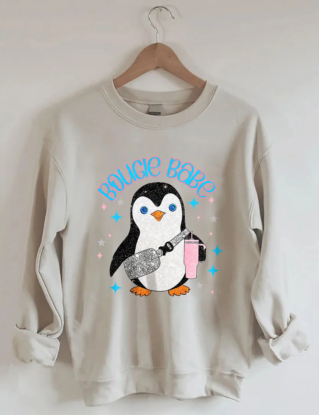 Bougie Babe Penguin Christmas Sweatshirt