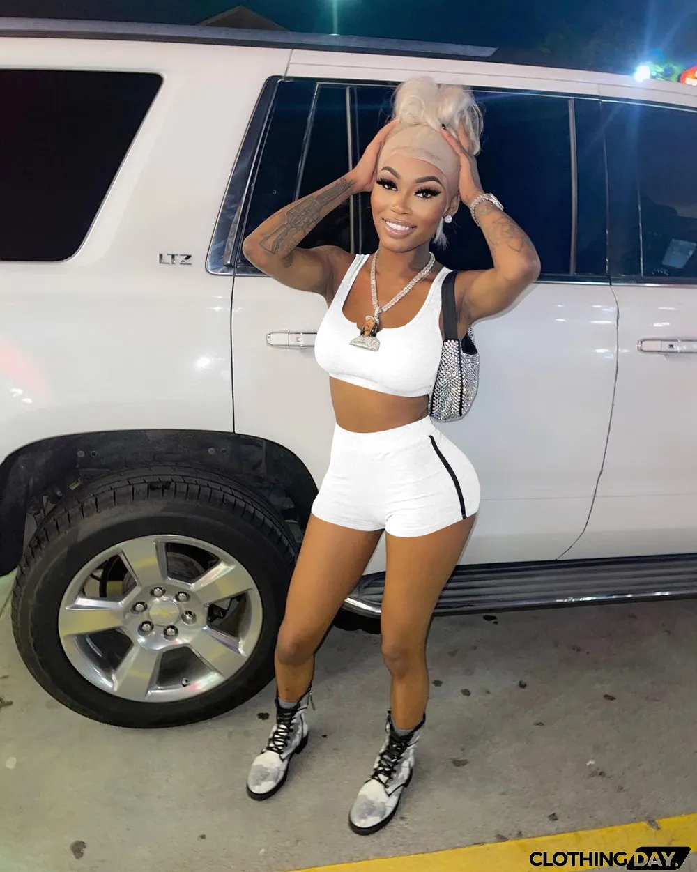 Sports Tank Top And Shorts Two Piece Sets