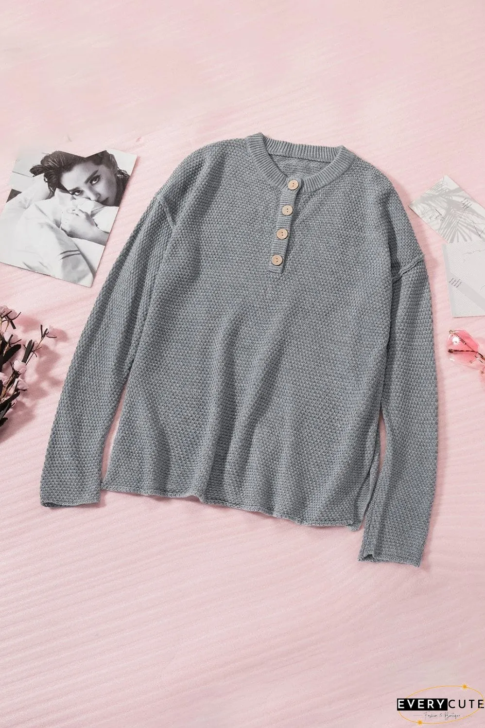 Women's Long Sleeve Henley Shirt