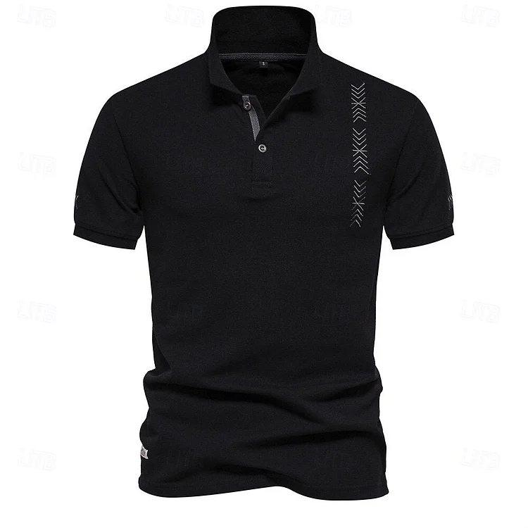 Turndown Short Sleeve Business Polo QueenFunky