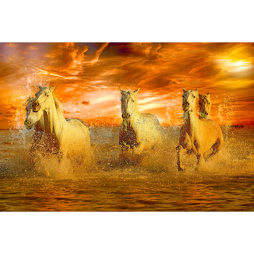 

Horses in the Water - 1000 Pieces Jigsaw Puzzle, 501 Original