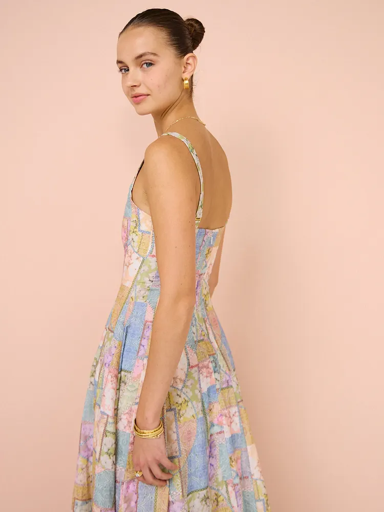 aqua blu claudette dress Aqua Blu Claudette Maxi Dress in Illuminee M / Illuminee